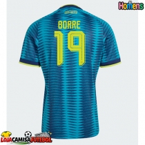 Camisa de Futebol Colômbia Rafael Santos Borre #19 Equipamento Secundário Mundo 2026 Manga Curta